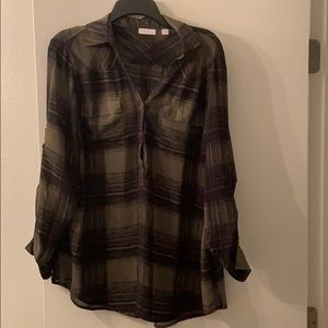 New York and Company XL sheer blouse